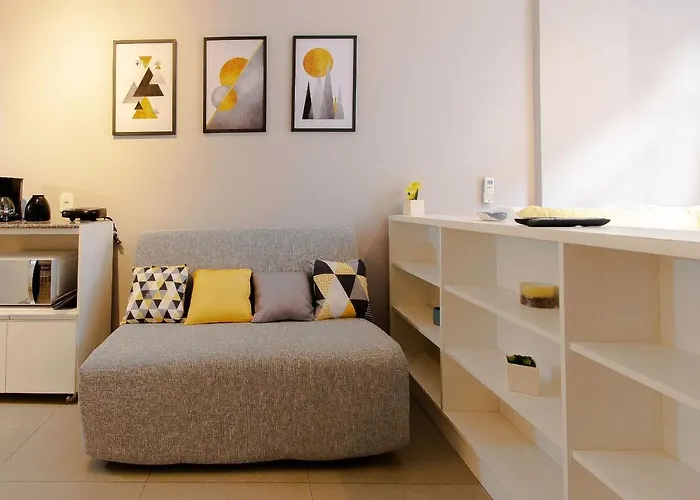 Line Rio: Copacabana Moderno Studio C/ Internet 500Mbps, Smart Tv\