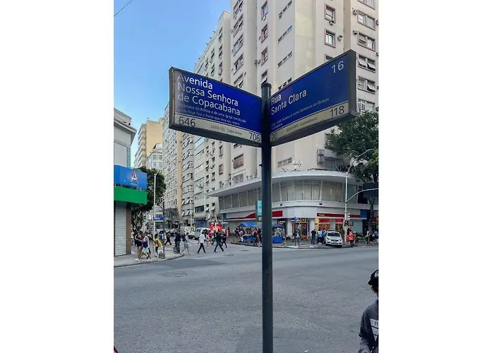 Line Rio: Copacabana Moderno Studio C/ Internet 500Mbps, Smart Tv\