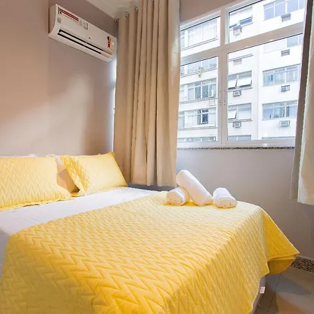 Line Rio: Copacabana Moderno Studio C/ Internet 500Mbps, Smart Tv